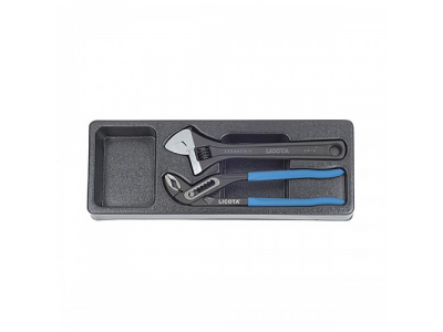 Набор переставные клещи и разводной ключ в ложементе