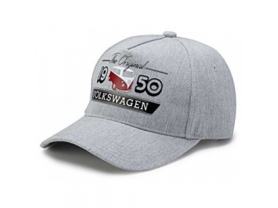 Бейсболка Volkswagen T1 Bulli Baseball Cap, Grey, артикул 7E0084300A